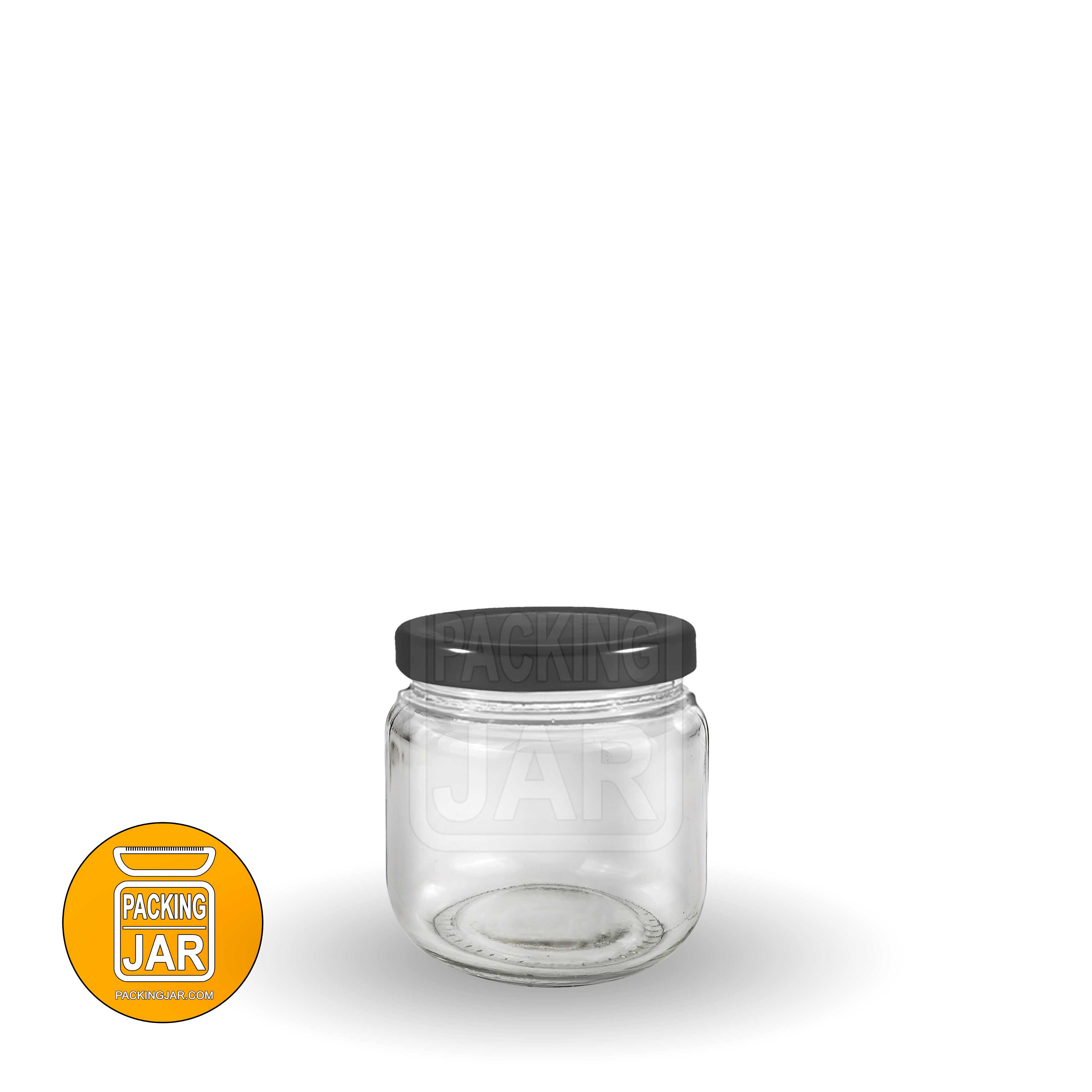 جار شیشه ای استوانه ای درب 66 سایز 4